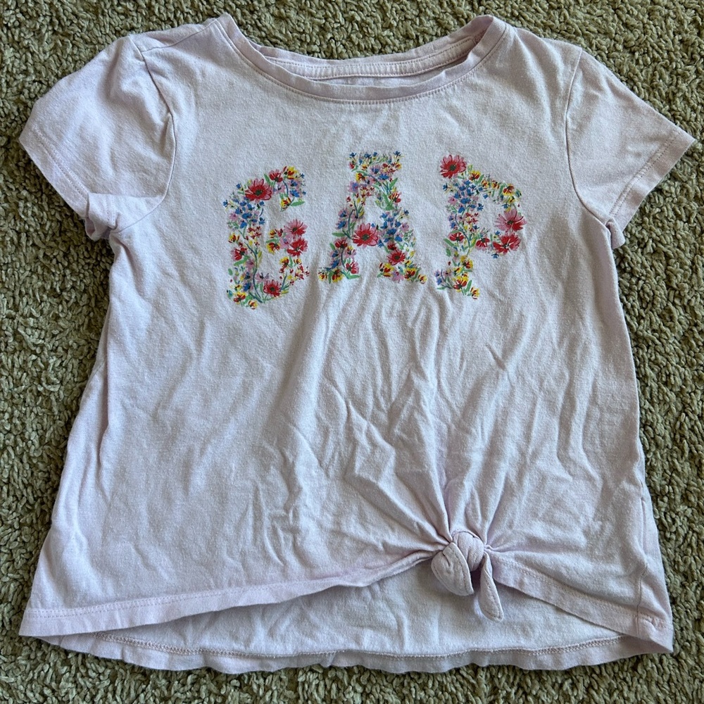 GAP Kids Floral Graphic Tee for Girls - White